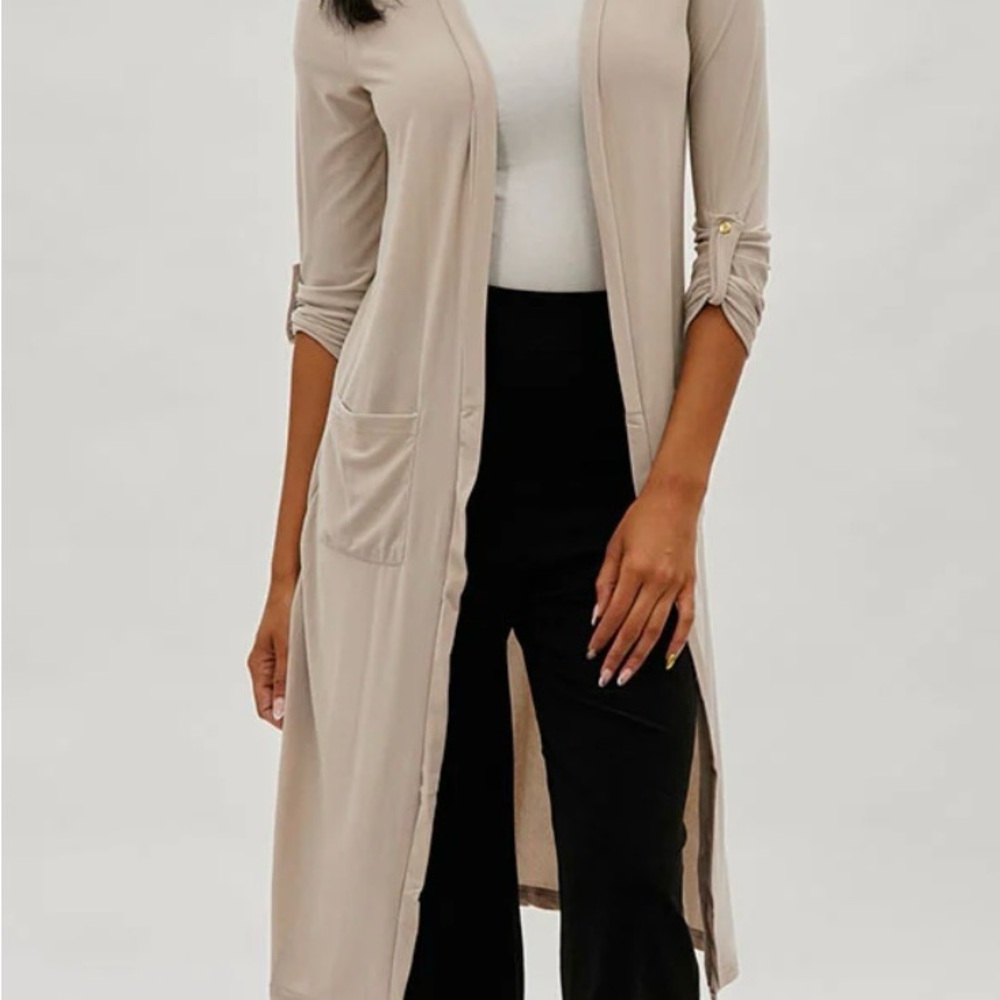 The Limited Tan Longline Cardigan